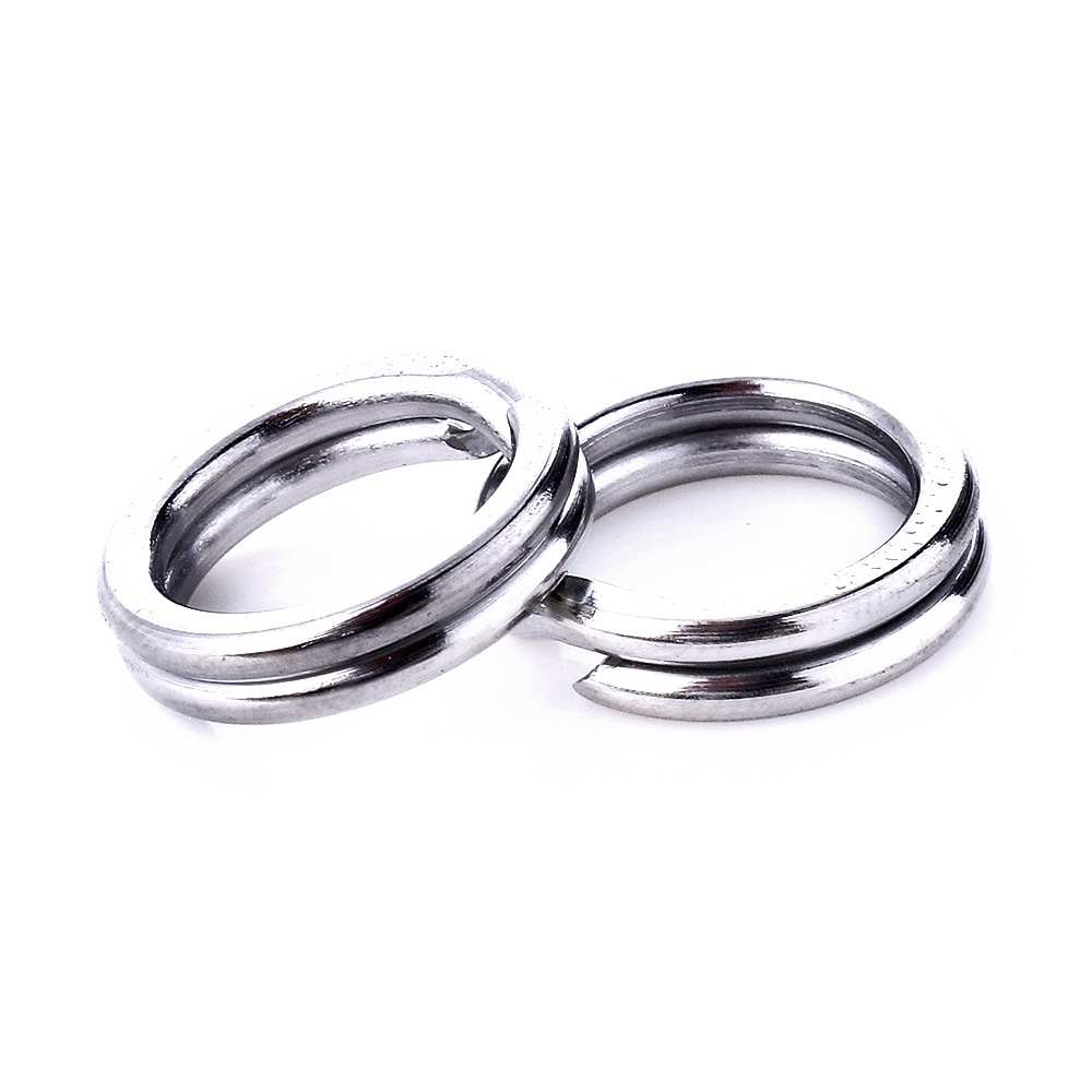 Hengjia 1pc Ring Konektor Umpan Pancing Bahan Stainless Steel Ukuran 6mm