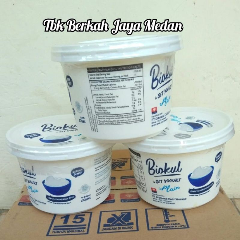 Jual Yogurt Plain Biokul/ Yogurt Plain 500gr (ED 2 Januari 2022) Shopee Indonesia