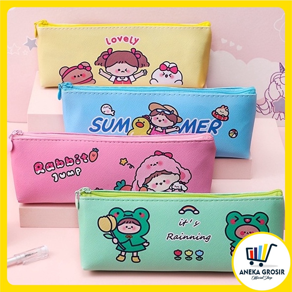 

ANEKAGROSIR | STATIONARY - KOTAK PENSIL MOTIF GIRL - PENCIL CASE MOTIF GIRL