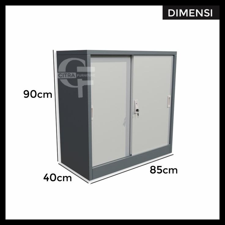 

BEST SELLER !!! LEMARI ARSIP BESI 2 PINTU SLIDING PENDEK|LEMARI SLEDING KANTOR DOKUMEN TERLARIS