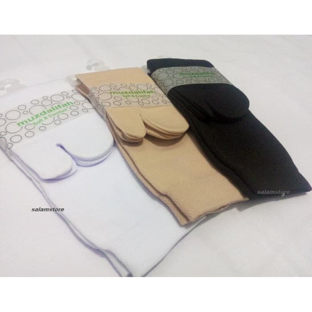 NEW GROSIR Kaos Kaki Muslimah Syari Jempol Lembut Polos