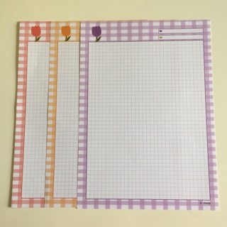NEW B5 GRID PAPER kertas kotak kotak tulip version by NEW B5 GRID PAPER kertas kotak kotak tulip version by