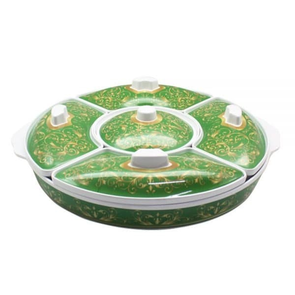party set melamine PS0201MF - motif golden dragon melamine 18 inch