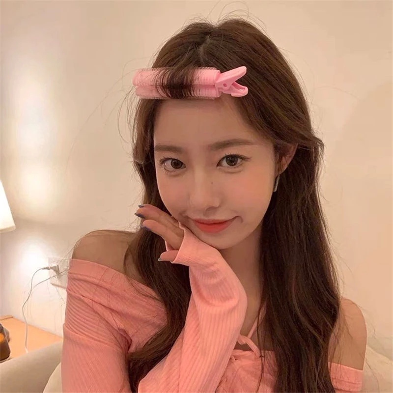 Klip Poni Rambut Model Tabung Keriting Fluffy Gaya Korea