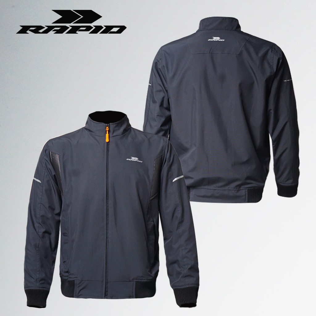 Jaket motor bomber RAPID MISSION pria parasit premium jacket reflextif