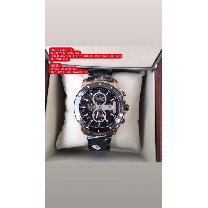 jam tangan pria rantai keren