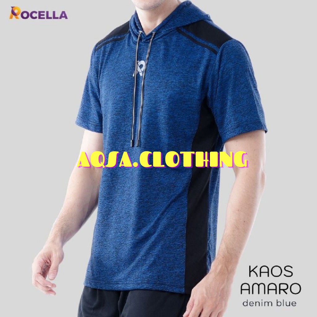 KAOS HOODIE PRIA LENGAN PENDEK - ROCELLA