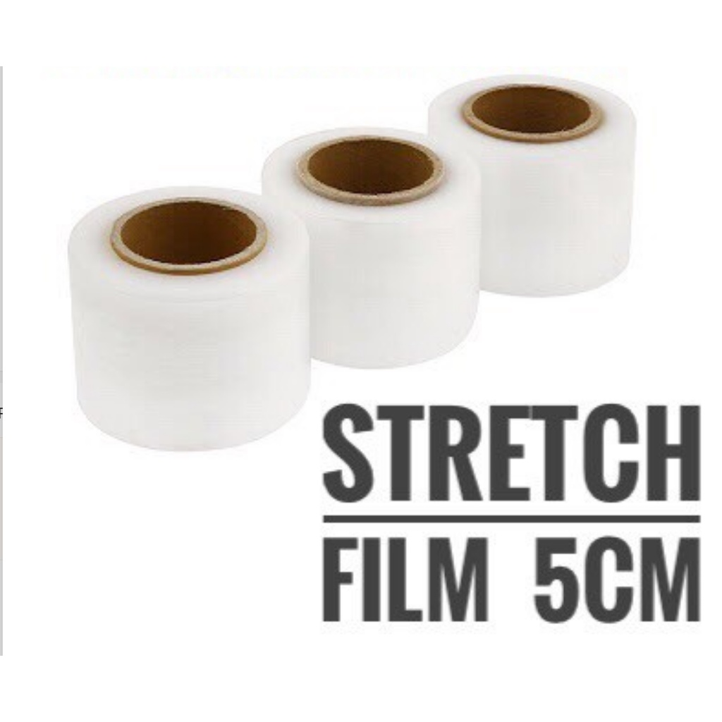 

Stretch Film 05 cm x 150 M Bening plastik wrapping barang 5cmx150m