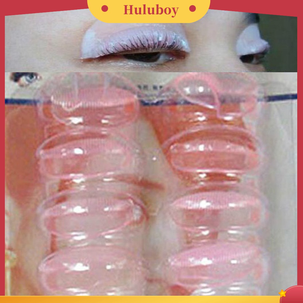 Huluboy Huluboy♡ 10 Pcs Bantalan Penjepit Bulu Mata Palsu Bahan Silikon