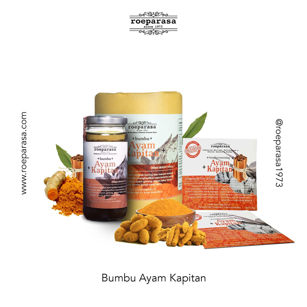 

Bumbu Ayam Kapitan Roeparasa 250 gr