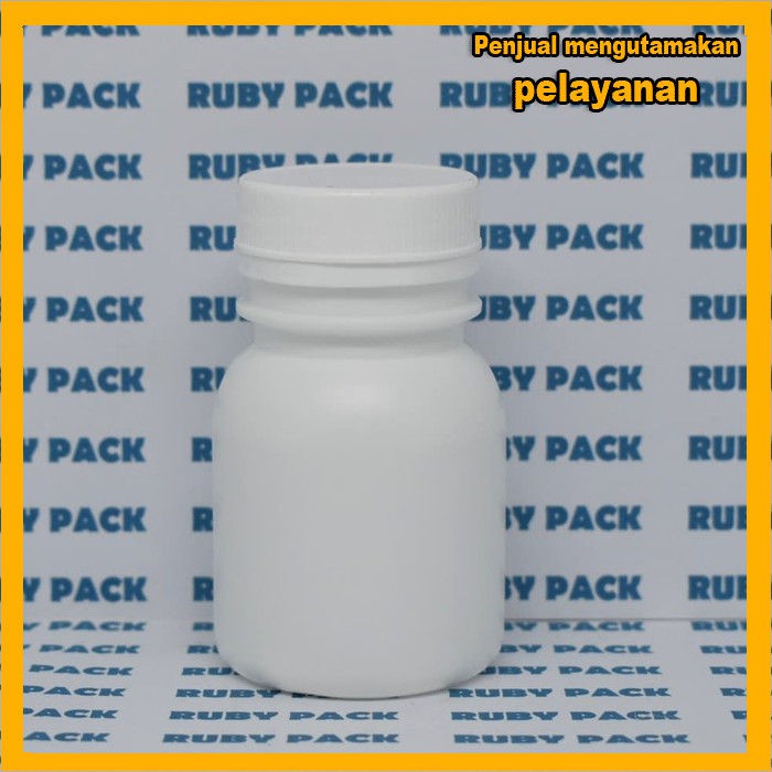 Botol Kapsul 50ml Segel Putih Dove