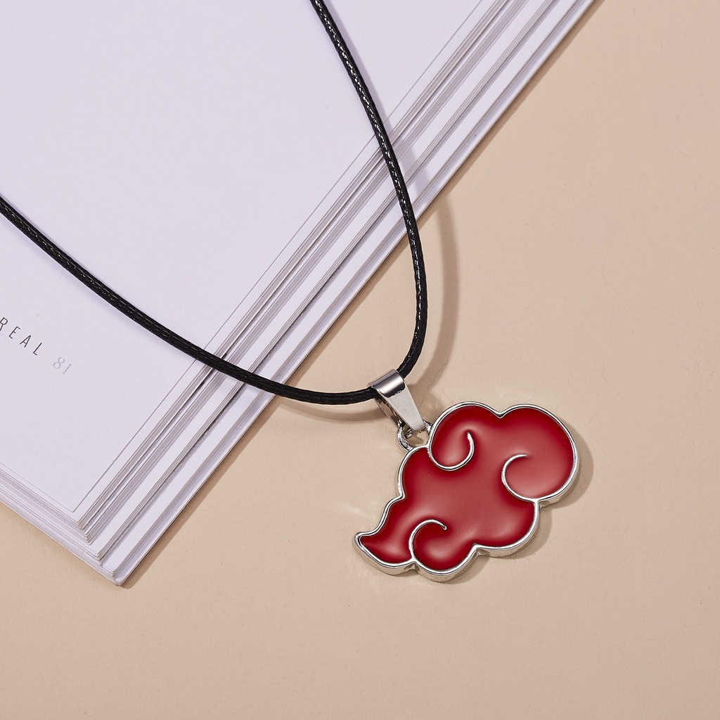 Kalung Liontin anime Naruto Warna Merah Untuk Pria Dan Wanita