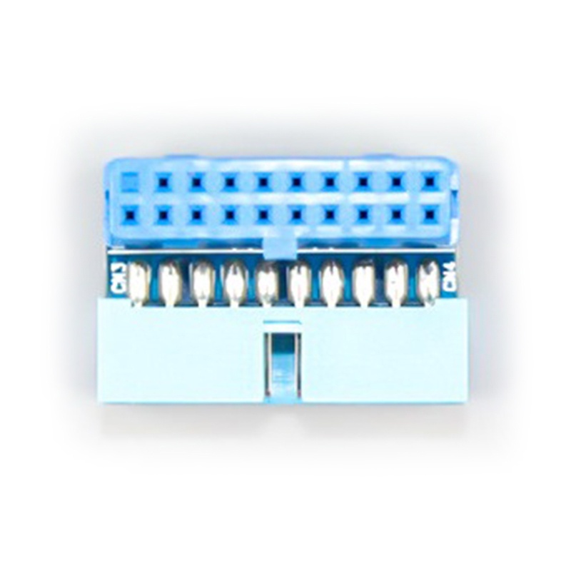 Adaptor Sambungan btsg USB 3.0 19P 20P Colokan Vertikal Jarum Terpasang Steering Elbow
