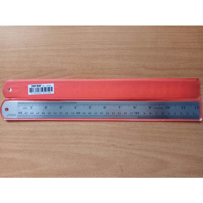 

Ruler Stainless / Penggaris Besi - Joyko - 30 cm