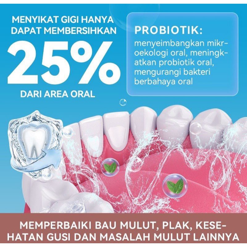 METOO Obat Kumur / Mouthwash Fresh Mint / Penyegar Mulut Probiotik 250ml