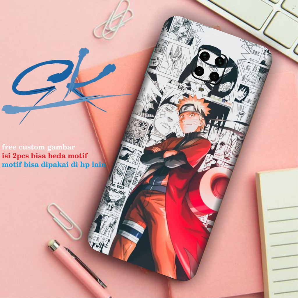 garskin redmi note 9 pro isi 2pcs code GK4 - free custom gambar
