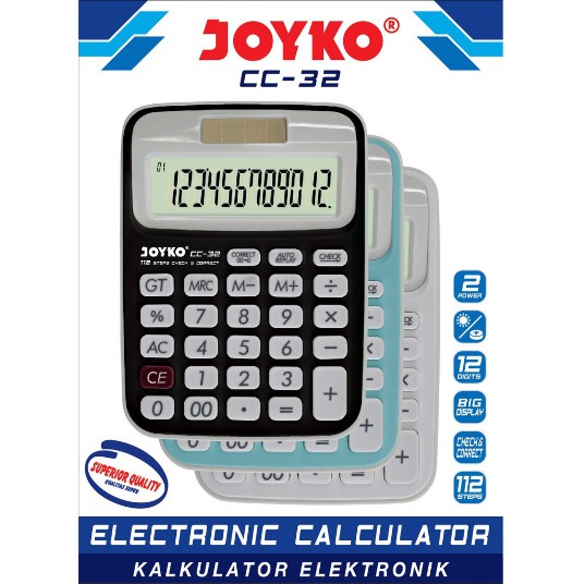 

Kalkulator / Calculator Joyko CC-32 - 12 Dits