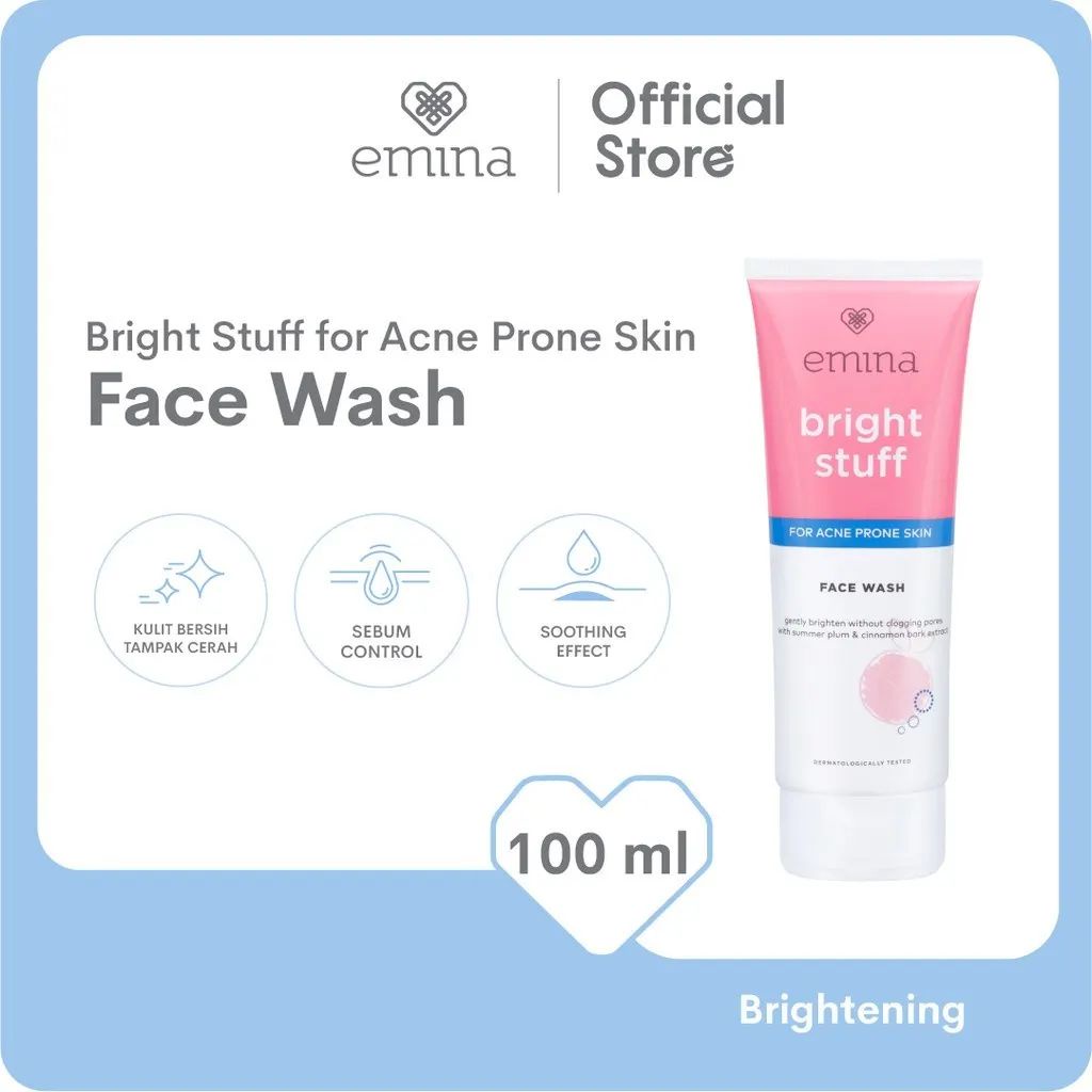 Emina Bright Stuff For Acne Prone Skin Face Wash / Emina Bright Stuff Face Wash For Acne Prone Skin / Emina Bright Stuff Series / Emina Bright Stuff