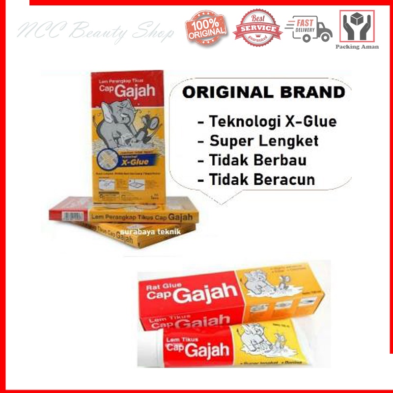* NCC * Cap Gajah Lem Tikus Dengan Teknologi X-Glue Lem Perangkap Jaminan Tidak Lepas Rat Glue Trap