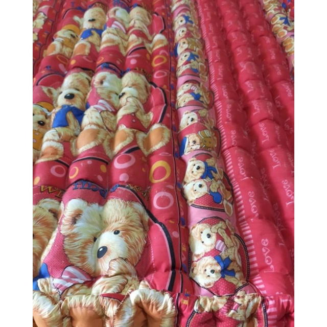 KAIN KASUR KAPUK/URUNG KASUR KAPUK/KULIT KASUR/MOTIF BUNGA DAN KARTUN/TERMURAH