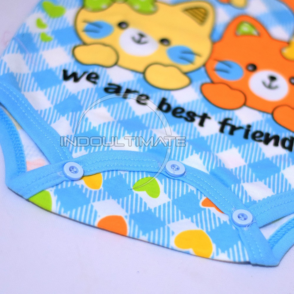 Baju kaos jumsuit jumper bayi newborn anak laki laki perempuan / pakaian bayi BC-01-2 motif RANDOM
