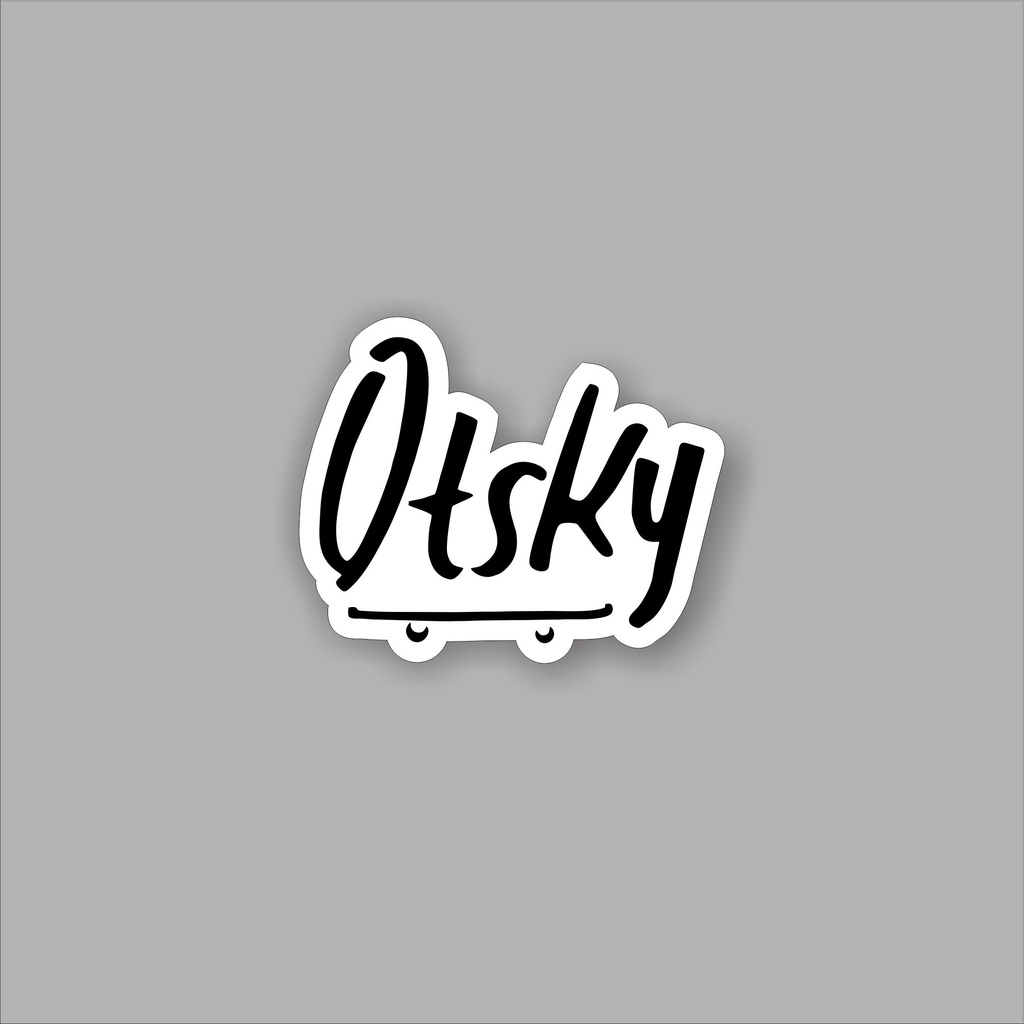 

Stiker brand stiker distro Otsky bahan graftac anti air