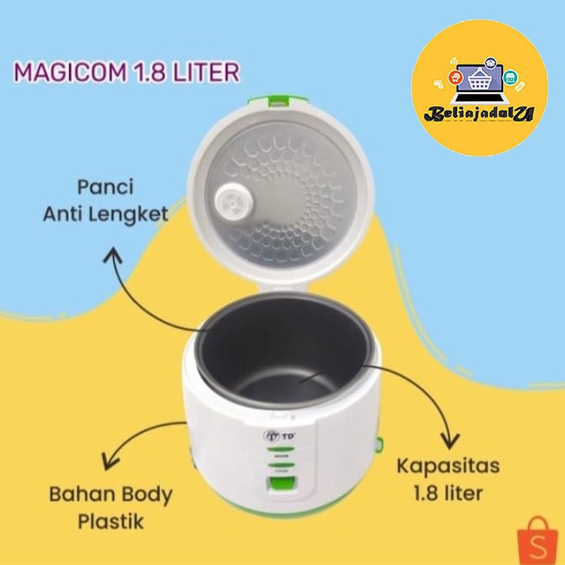 Beliajadulu88 penanak nasi /rice cooker / magic com 1.8 NIKTA /TD