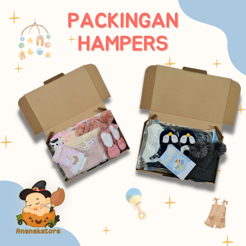 PAKET HAMPERS / PAKET KADO / BUNGKUS KADO / KADO bayi / HAMPERS bayi HM