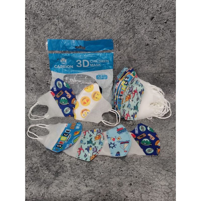 (eceran) Masker Duckbill Anak Karakter Masker Motif Anak 3D Cewek Cowok