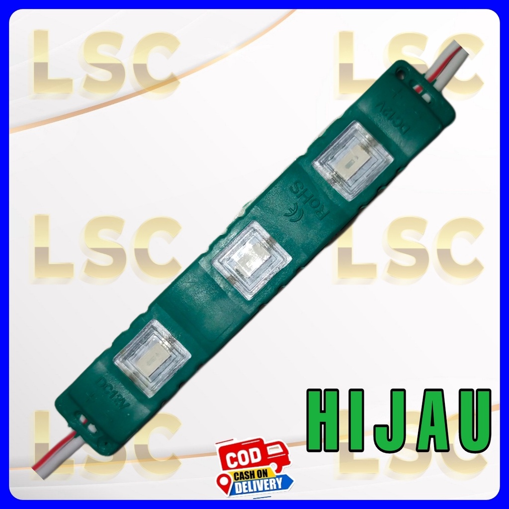 Lampu Led 3 mata injeksi modul 5630 daya 12volt variasi lampu kolong motor mobil neon box