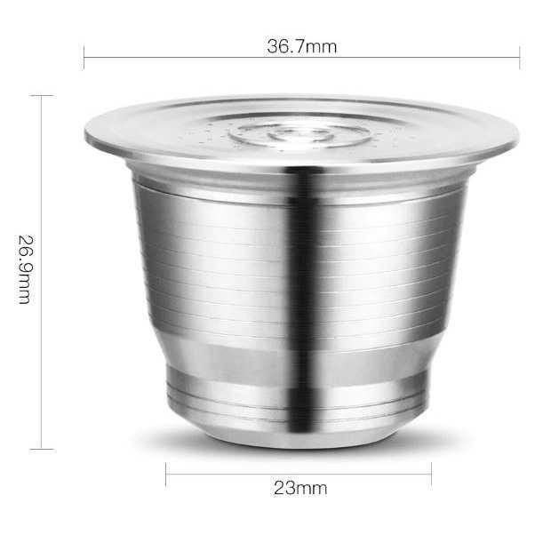 ICafilas Refillable Capsule Steel with Tamper for Nespresso F456 ( Al-Yusi )