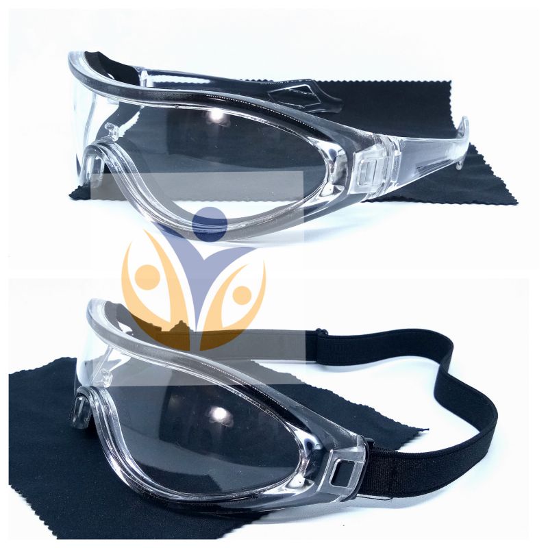 Kacamata safety apd goggle with rubber windshield