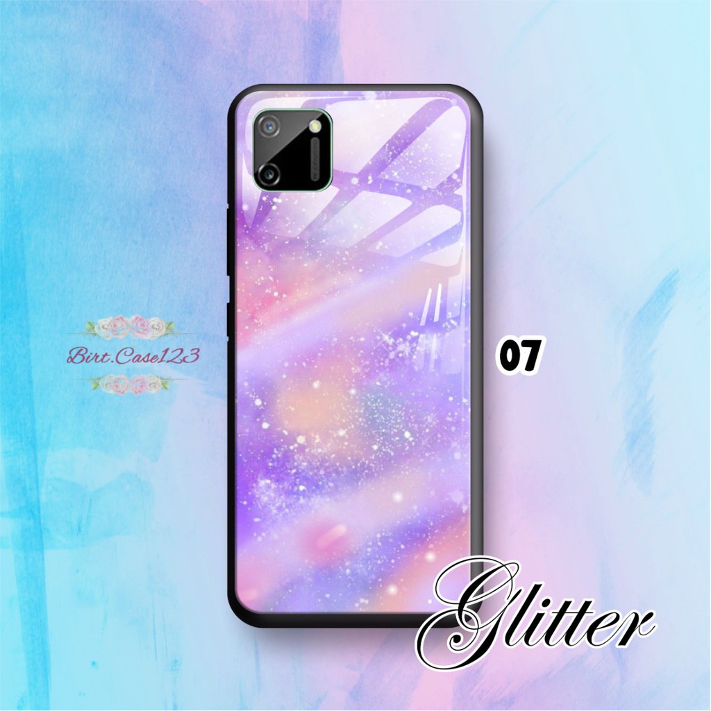 Softcase back case glass kaca GLITTER Samsung J1 J2 J3 J4 J4+ J5 J6 J7 J8 2016 core pro prime BC2345