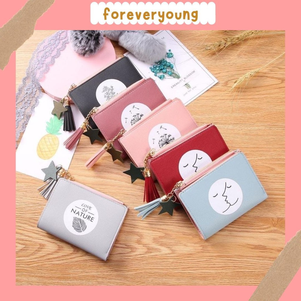 (Fy)Dompet import dompet Lipat Wanita Dompet Wanita Mini Cantik Import Real Pic