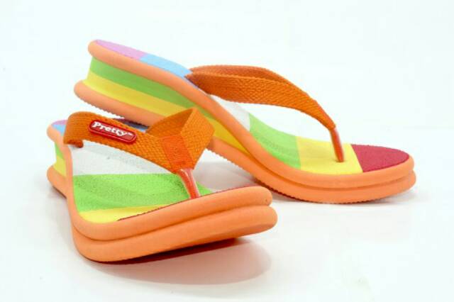 SANDAL WEGDES PRETTY RAINBOW / SANDAL WANITA PRETTY RAINBOW SANCU-5
