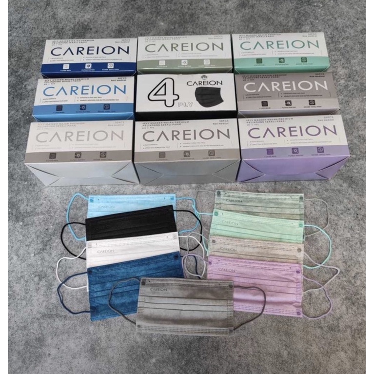 MASKER MEDIS 4PLY CAREION EARLOOP | MASKER MEDIS | MASKER CAREION | MASKER EARLOOP