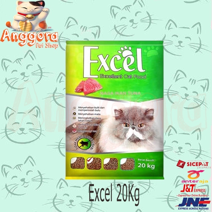 Makanan Kucing murah EXCEL 20kg ALL VARIAN  ( EKSPEDISI )