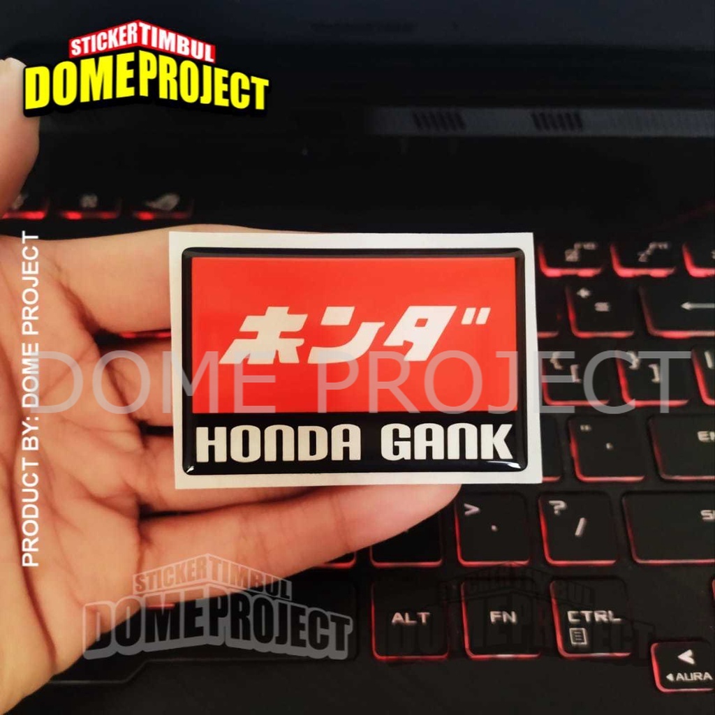 STIKER MOTOR [REAL PICT] STIKER HONDA GANK JAPAN EMBLEM STIKER OUTDOOR STIKER EMBLEM LENTUR AKSESORIS SEPEDA MOTOR