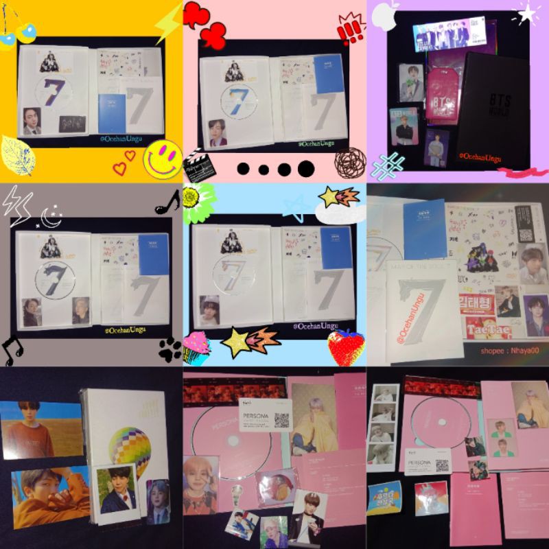 Album BTS FULLSET UNSEALED PC JUNGKOOK RM SEOKJIN GRUP