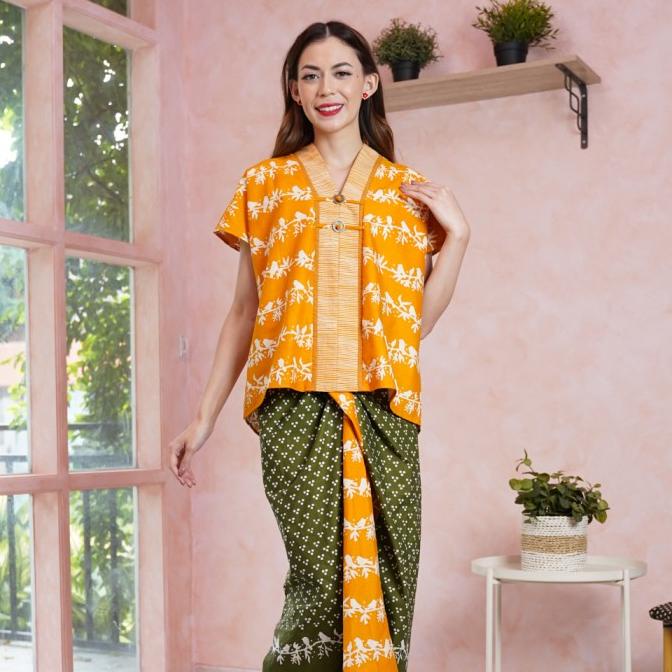 NONA RARA-Dhini SITS T1315,Baju atasan kemeja batik wanita modern