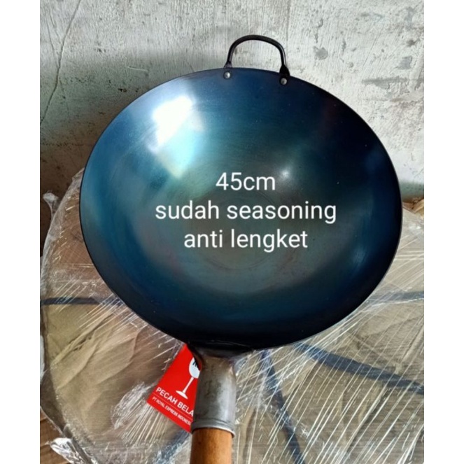 wok/wajan/penggorengan nasi goreng wajan seasoning siap pakai