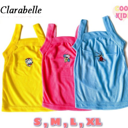 Kaos Singlet Anak /  Kaos Dalam Anak BORDIR Sablon Motif Murah