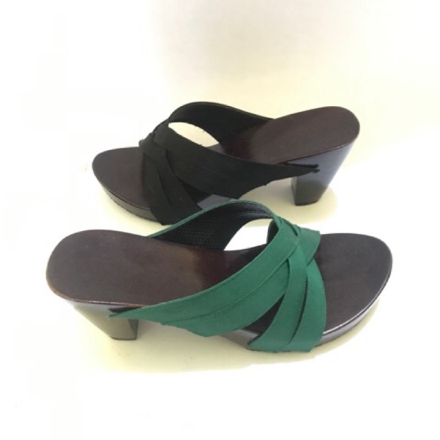 SANDAL WEDGES KELOM GEULIS TASIK BISA COSTUM WARNA