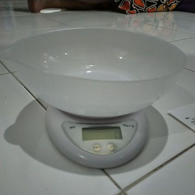 Timbangan Dapur Mangkok Digital Dus Biru Timbangan Kue Timbangan Serbaguna