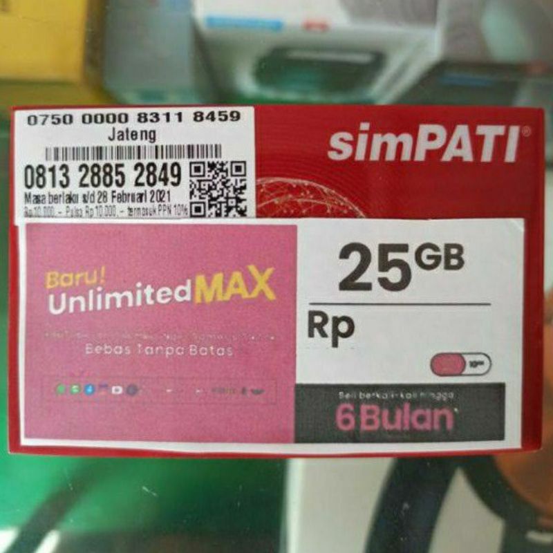 Telkomsel 25gb(35gb)nasional