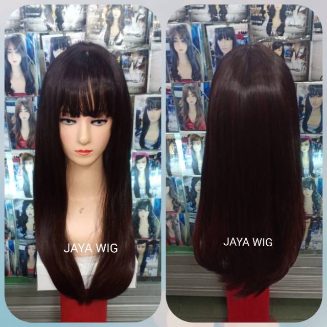 WIG LURUS PANJANG PONI TIPIS