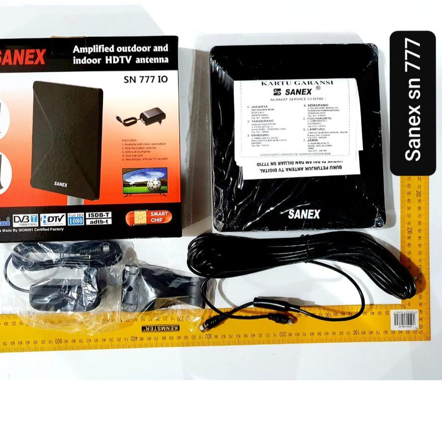 ✿ ANTENA TV SANEX SN 777 DALAM INDOOR DIGITAL ANALOG HDTV DVB-T/H ADTB ♡