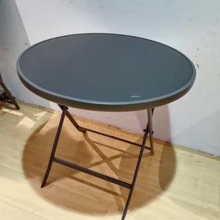 Best Produk Round Table Glass Top 80Cm Folding Table Best Produk Round Table Glass Top 80Cm Folding Table