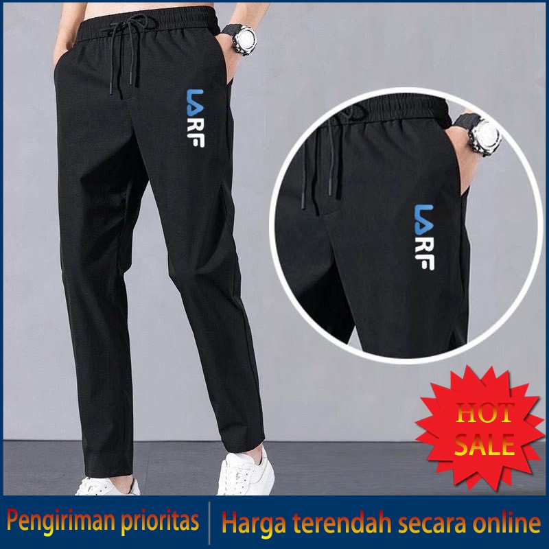 Celana Pria Jogging keren Normal Size hitam  GANTLEMEN BOY celana kasual Traning murah