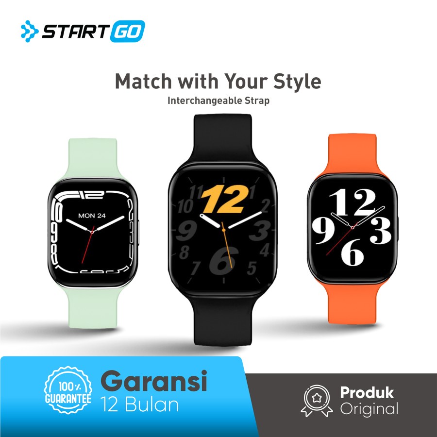 STARTGO S1 Pro by ADVAN Smartwatch HD IPS Screen 15 Sports Modes